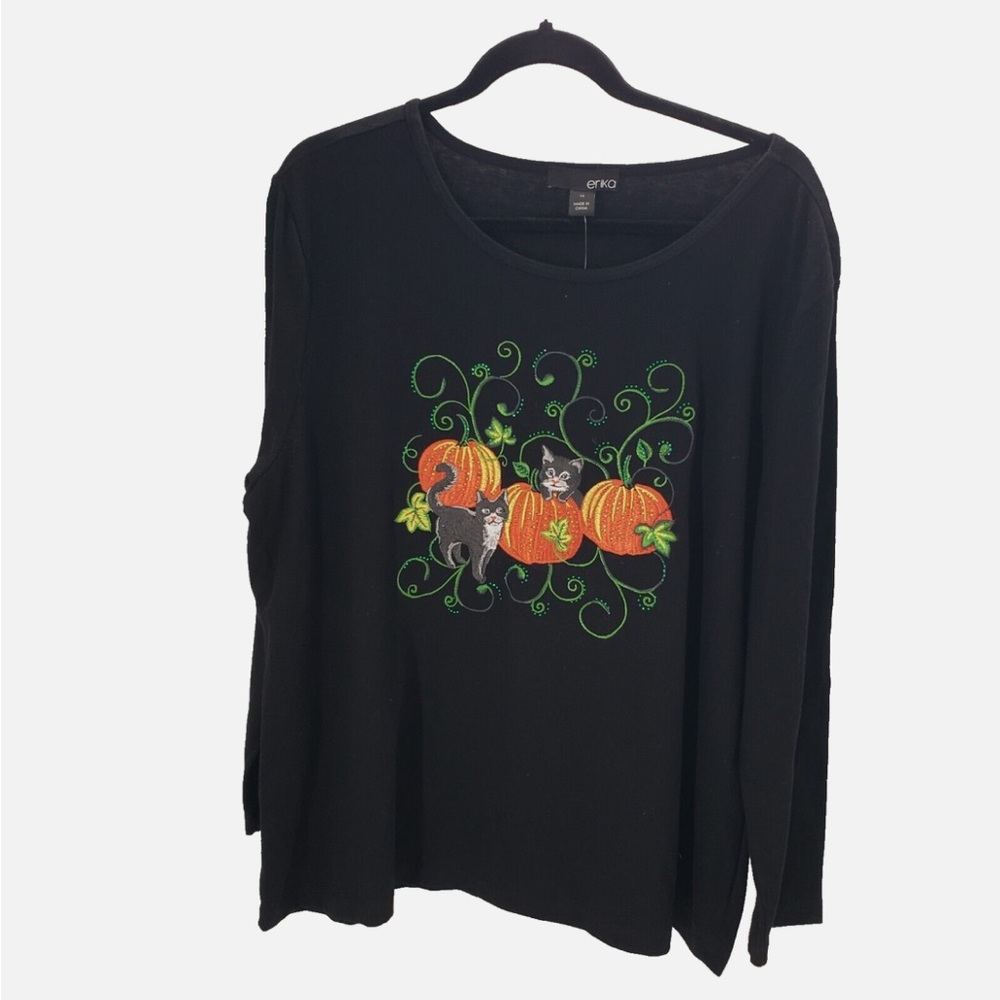 Erika knit 2X Halloween top